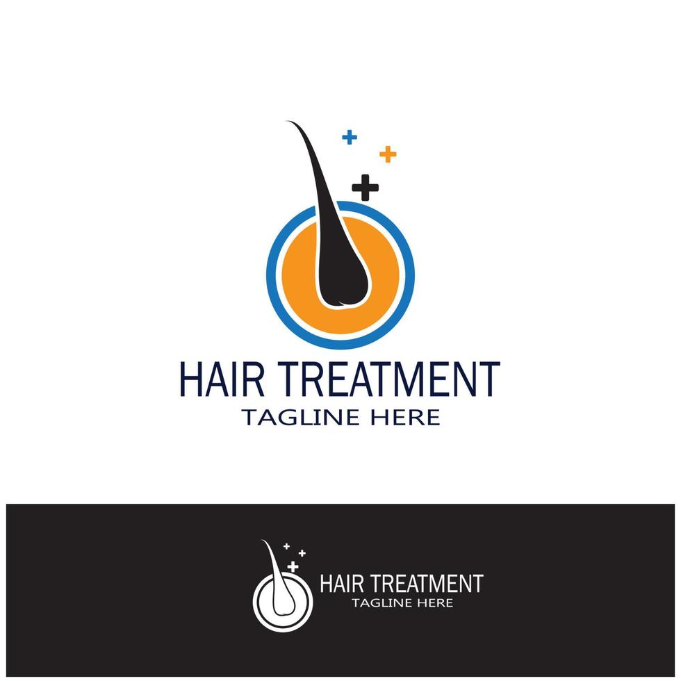 capelli trattamento logo capelli trapianto logo vettore Immagine design illustrazione