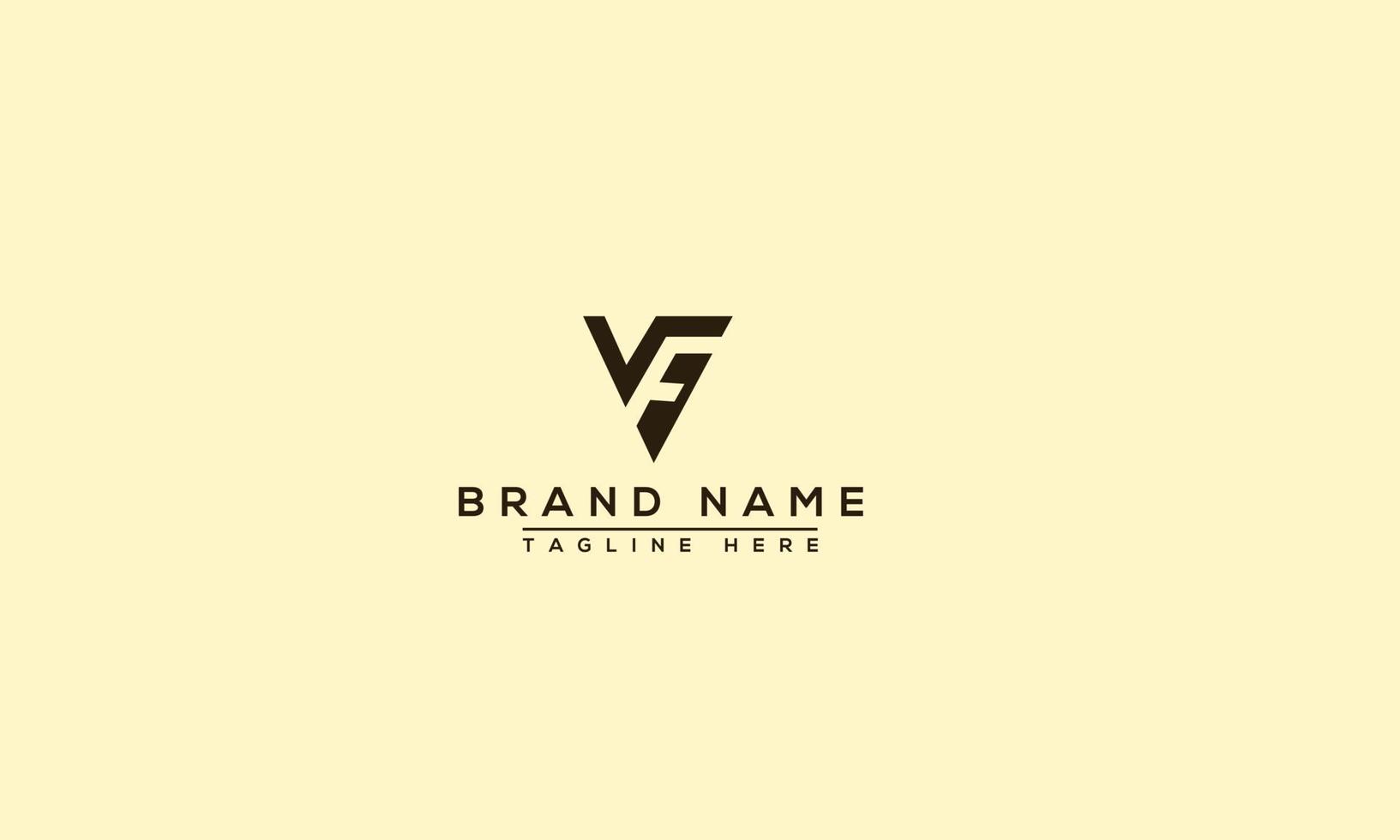 vf logo design modello vettore grafico il branding elemento.