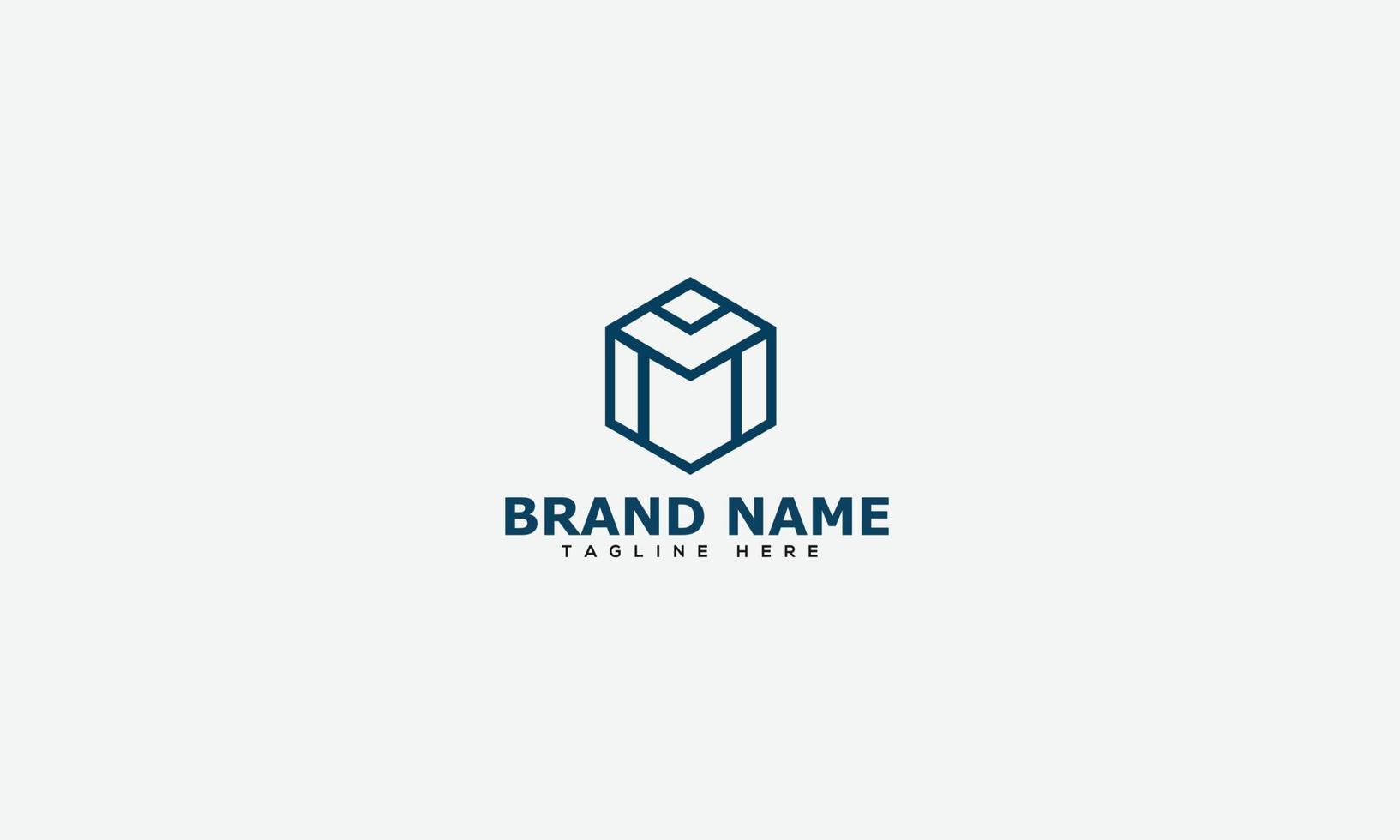 m logo design template elemento di branding grafico vettoriale. vettore