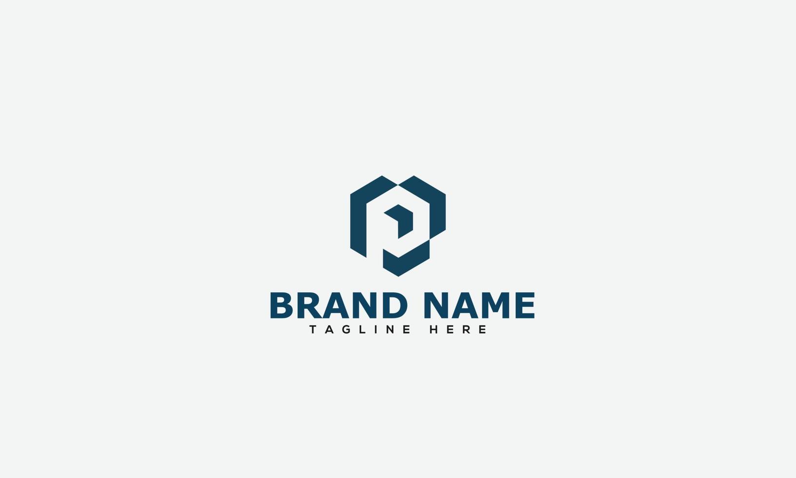 p logo design template elemento di branding grafico vettoriale. vettore