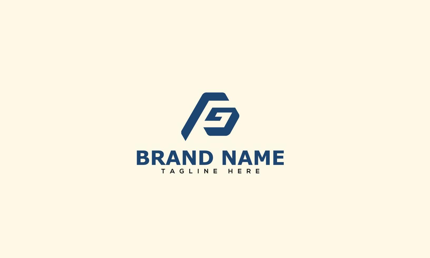 pg logo design modello vettore grafico il branding elemento