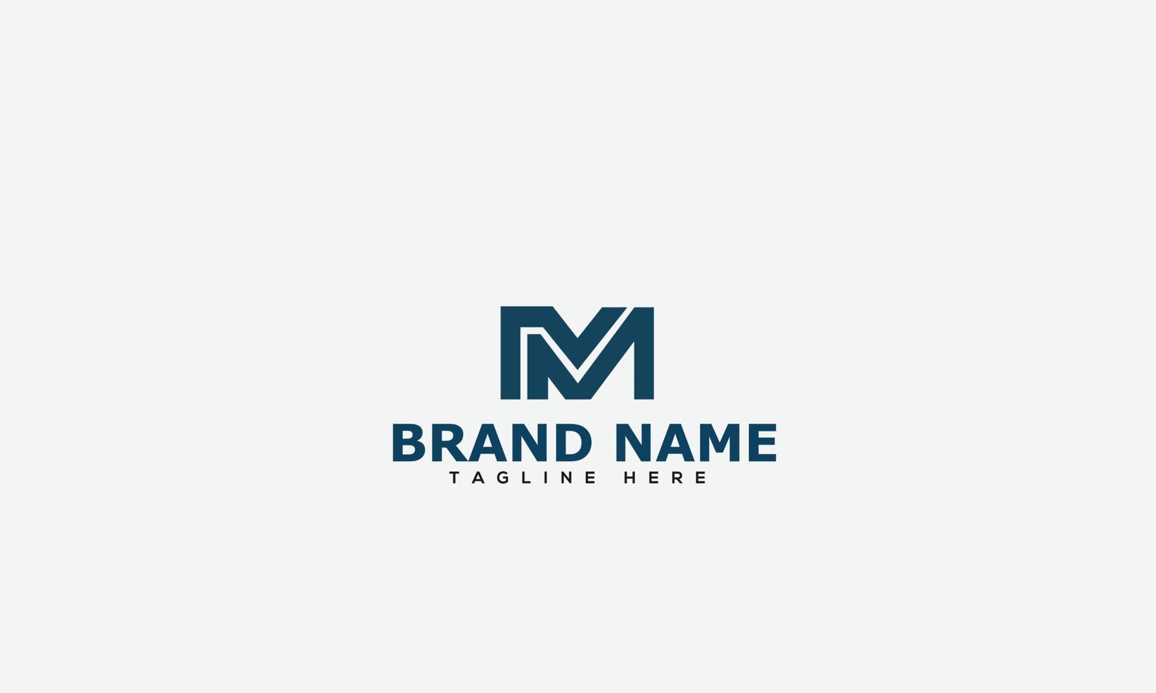 mm logo design template elemento di branding grafico vettoriale. vettore