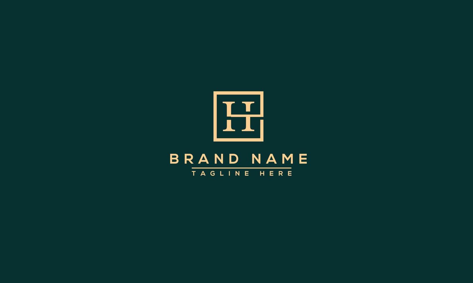 h logo design modello vettore grafico il branding elemento.