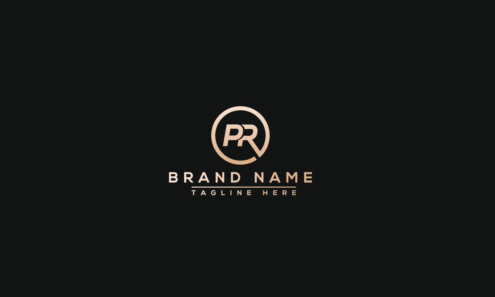 pr logo design modello vettore grafico il branding elemento.