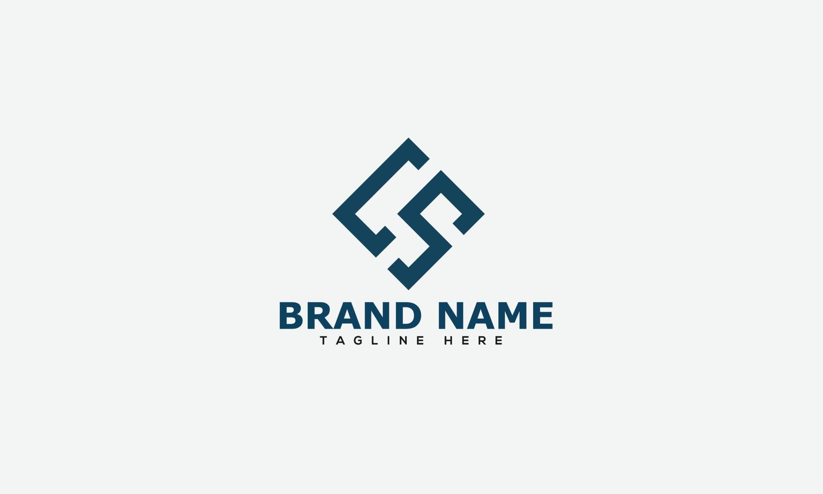 cs logo design template elemento di branding grafico vettoriale. vettore