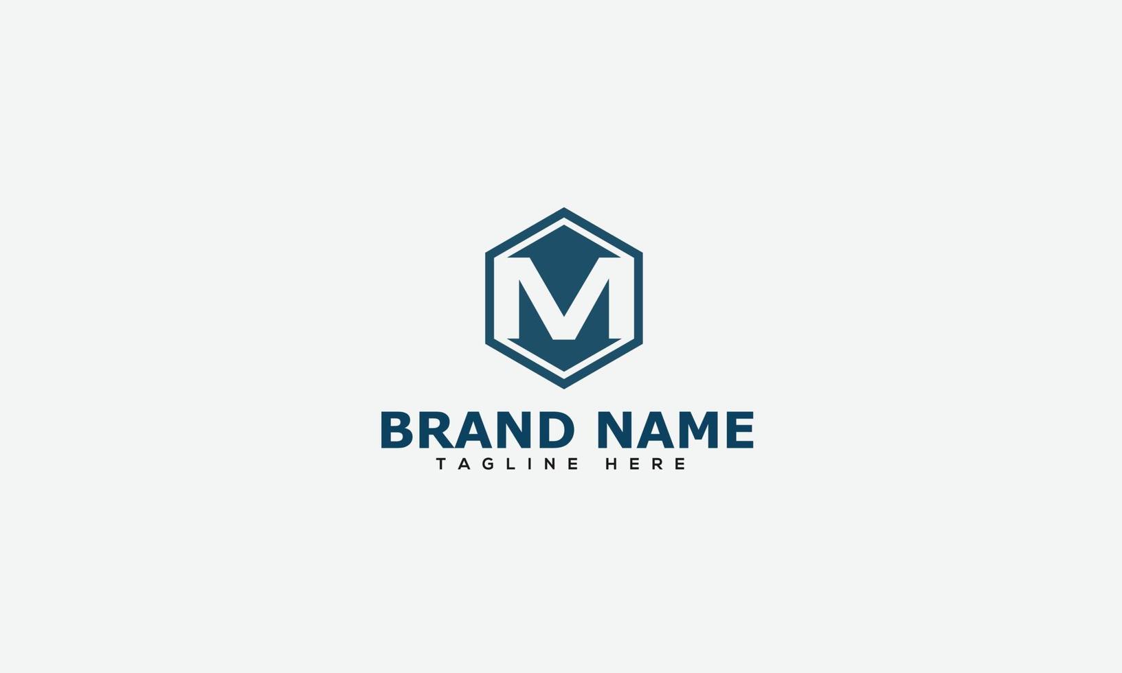 m logo design template elemento di branding grafico vettoriale. vettore