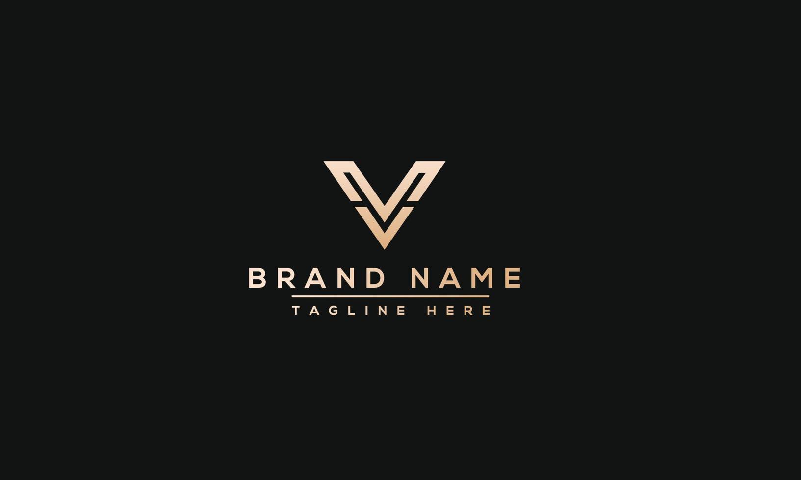 mv logo design modello vettore grafico il branding elemento