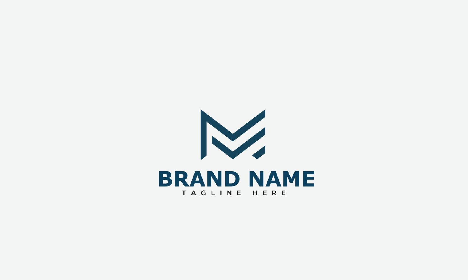 mm logo design template elemento di branding grafico vettoriale. vettore