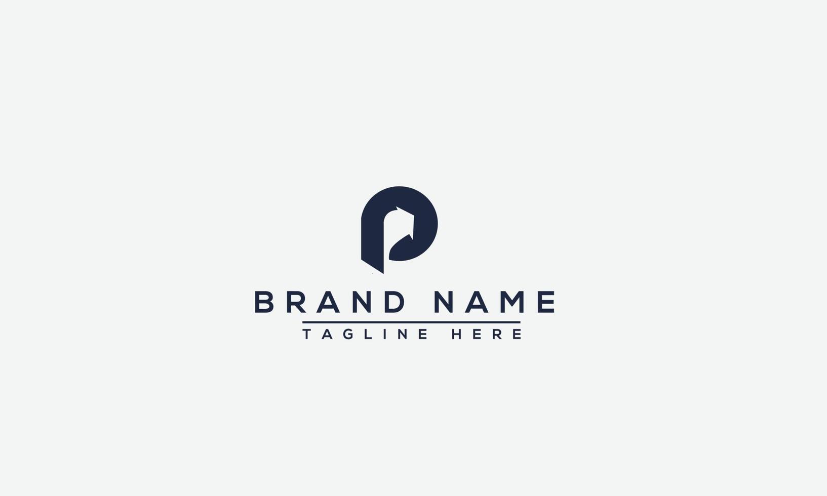 p logo design template elemento di branding grafico vettoriale. vettore