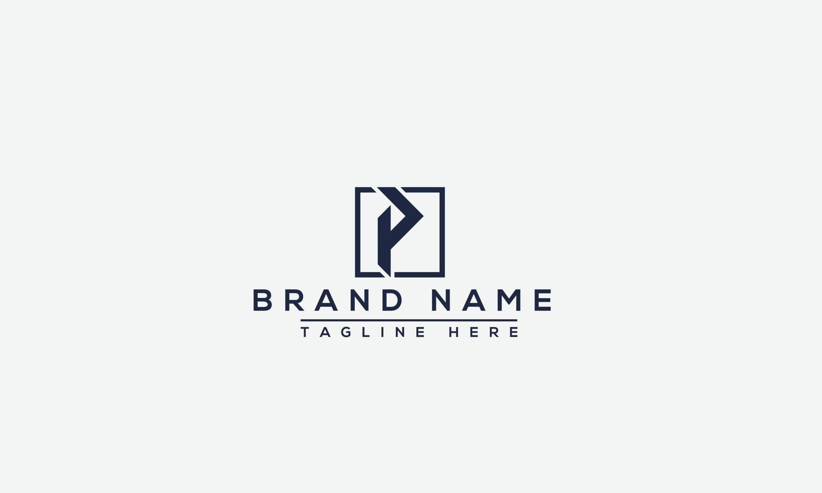 p logo design template elemento di branding grafico vettoriale. vettore