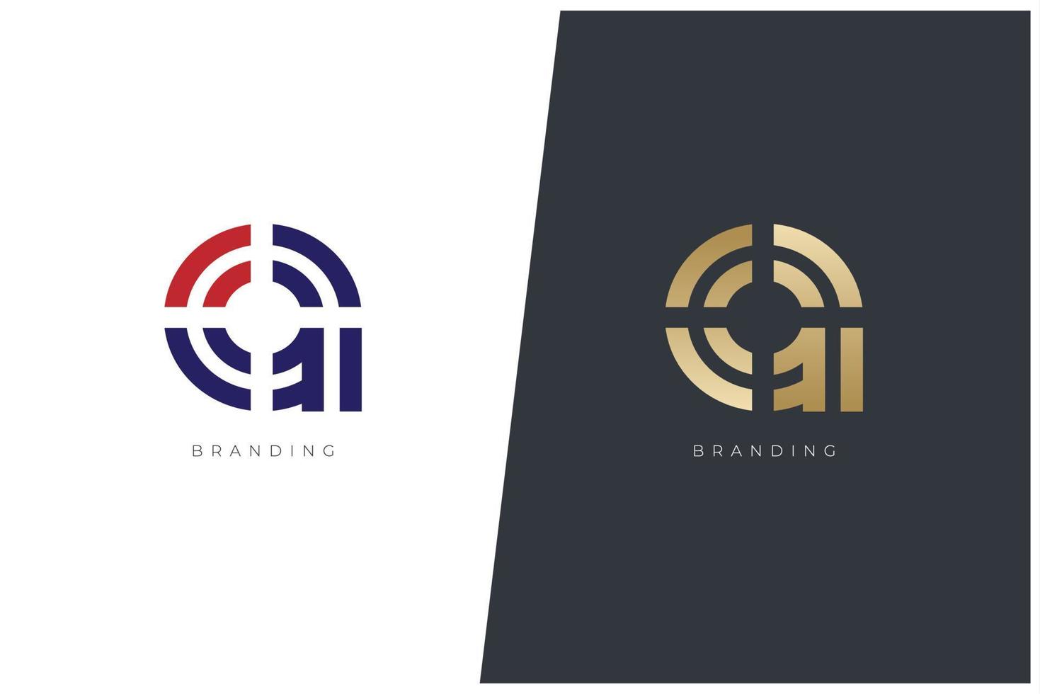 un' lettera logo vettore concetto icona marchio. universale un' logotipo marca