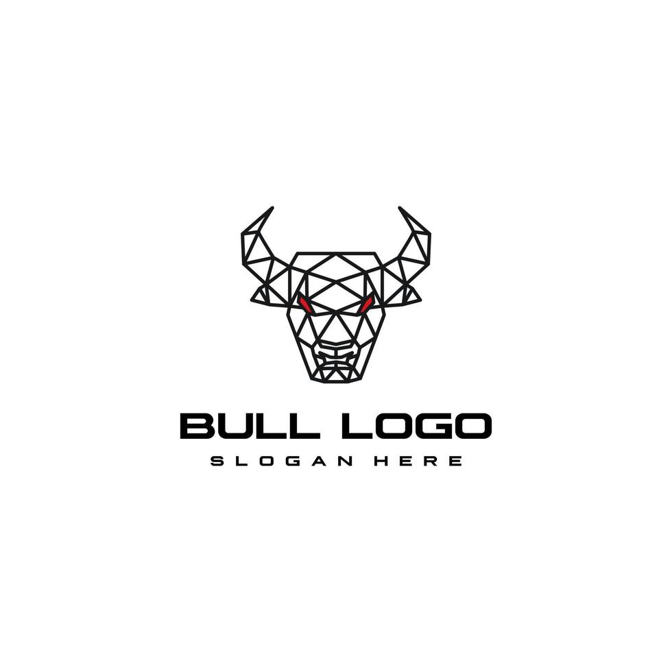 Toro logo design vettore schema illustrazione