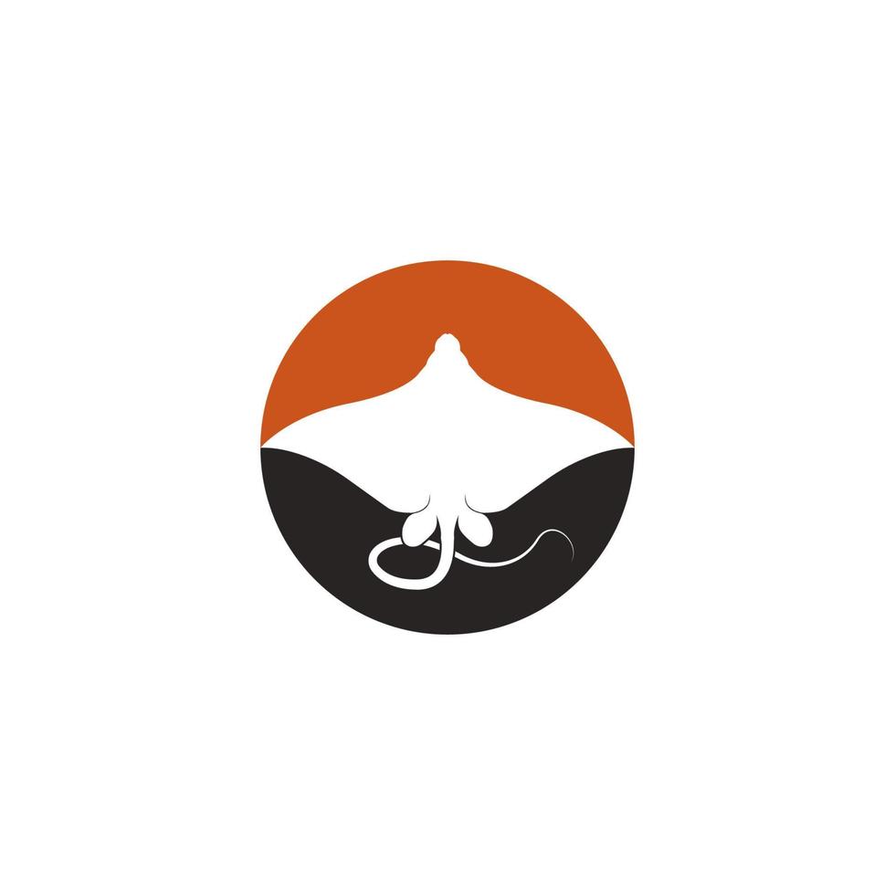 Stingray logo vettore illustrazione simbolo design.