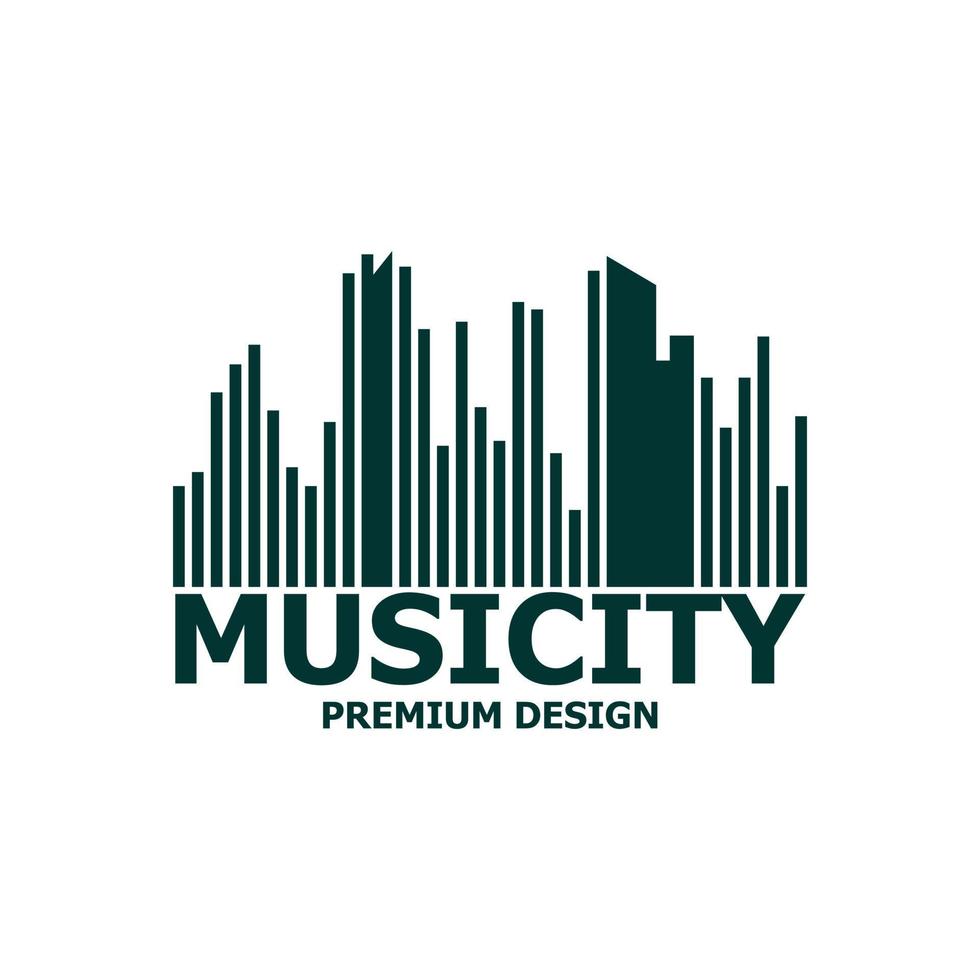 logo illustrazione per musica, vettore design