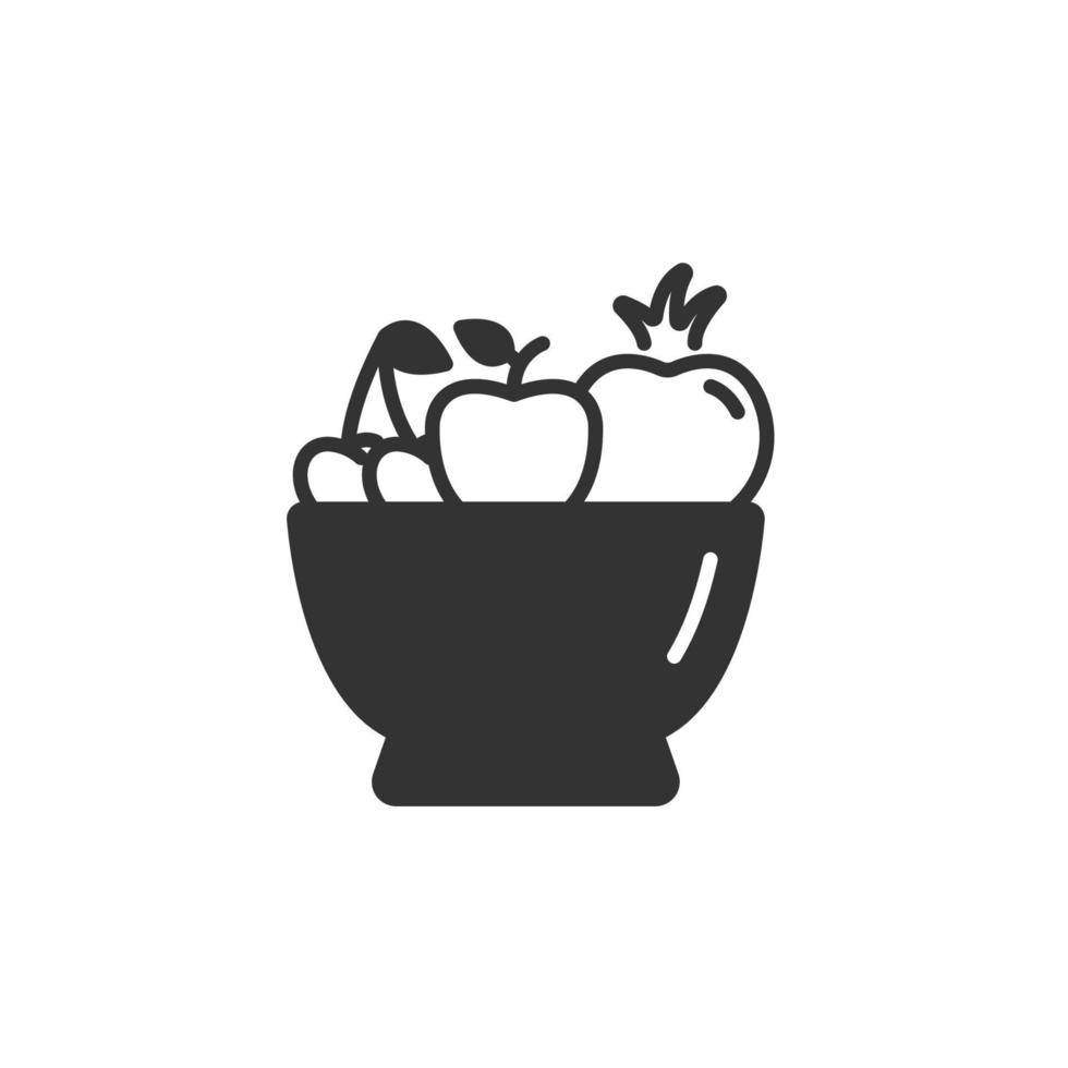 frutta insalata icone simbolo vettore elementi per Infografica ragnatela