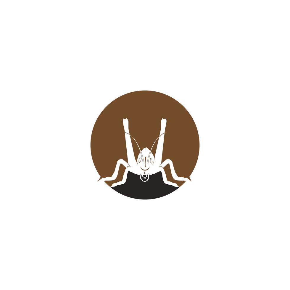 cavalletta logo vettore illustrazione simbolo design.