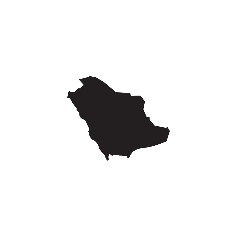 Arabia arabia carta geografica icona vettore
