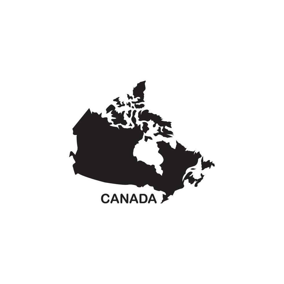 Canada carta geografica icona vettore