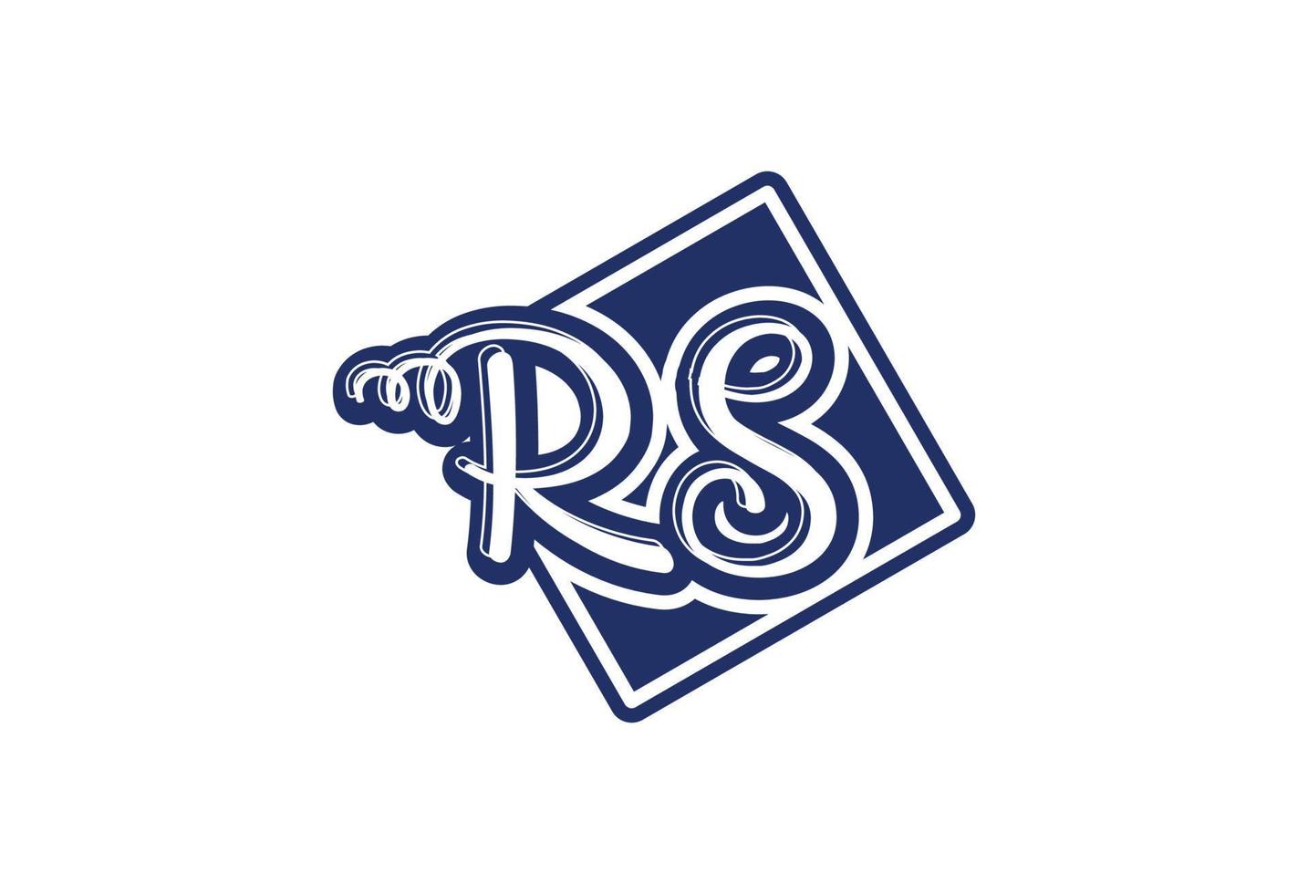 lettera rs logo e icona design modello vettore