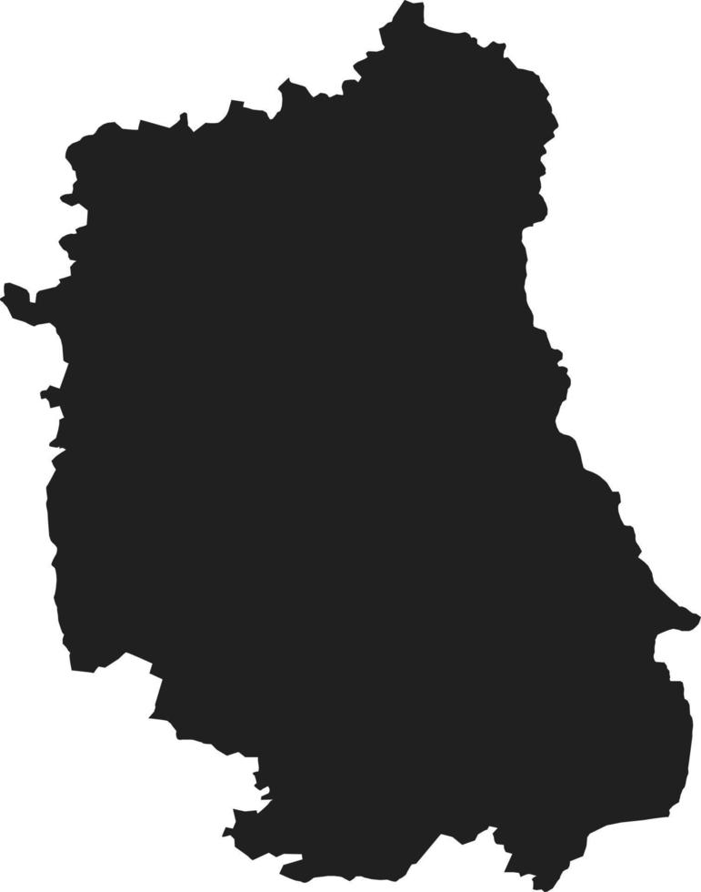 silhouette di Polonia nazione mappa, lubelskie mappa.mano disegnato minimalismo stile. vettore