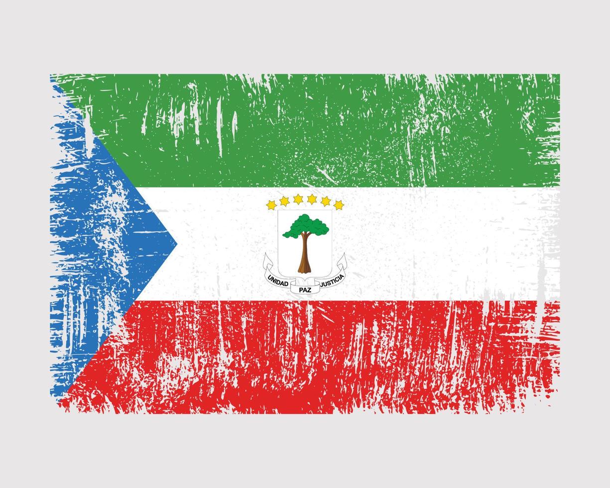 vettore bandiera guinea equatoriale