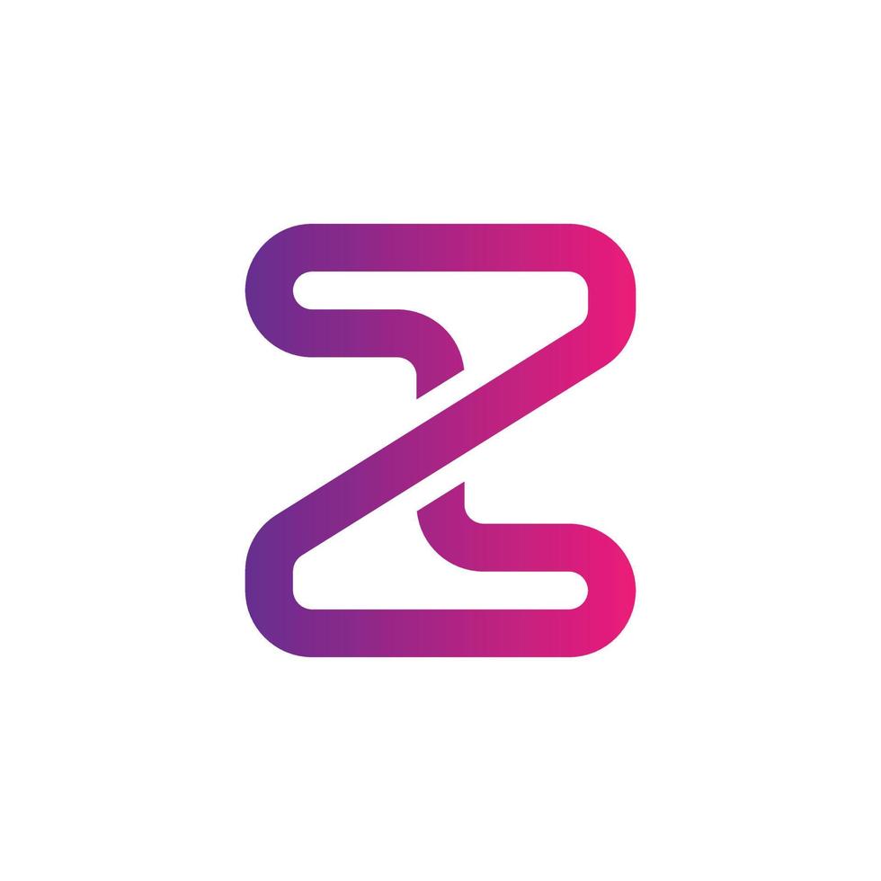 lettera z moderno logo design vettore