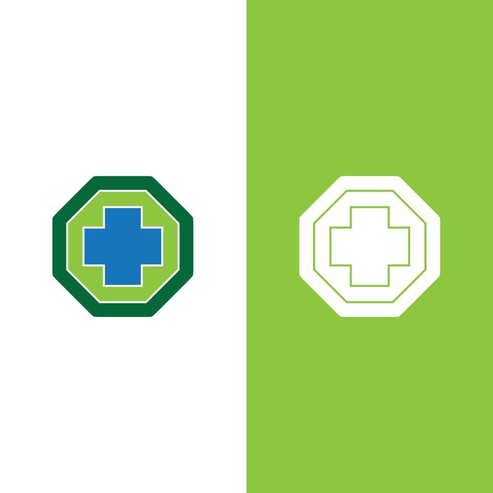 vettore del modello di logo medico sanitario