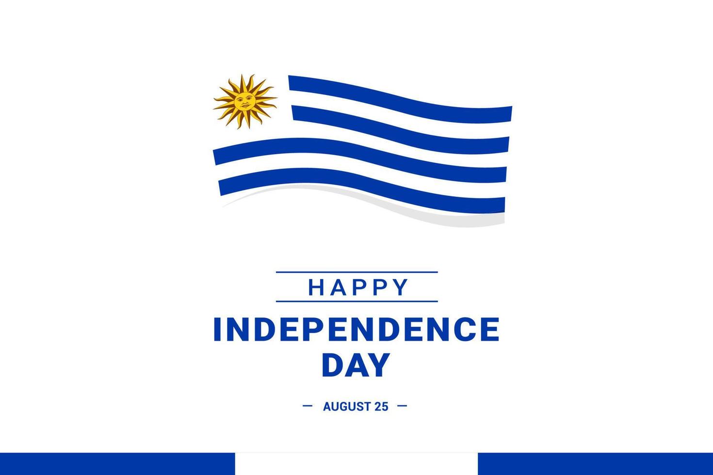 giorno dell'indipendenza dell'uruguay vettore