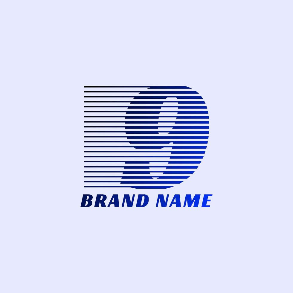 numero 9 strisce professionale aziendale iniziali vettore logo design
