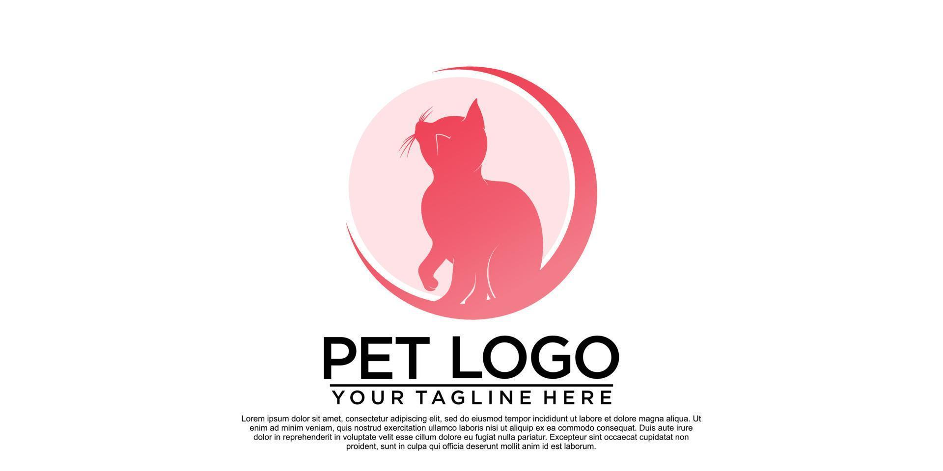 animale domestico logo design con creativo unico stile premio vettore parte 2