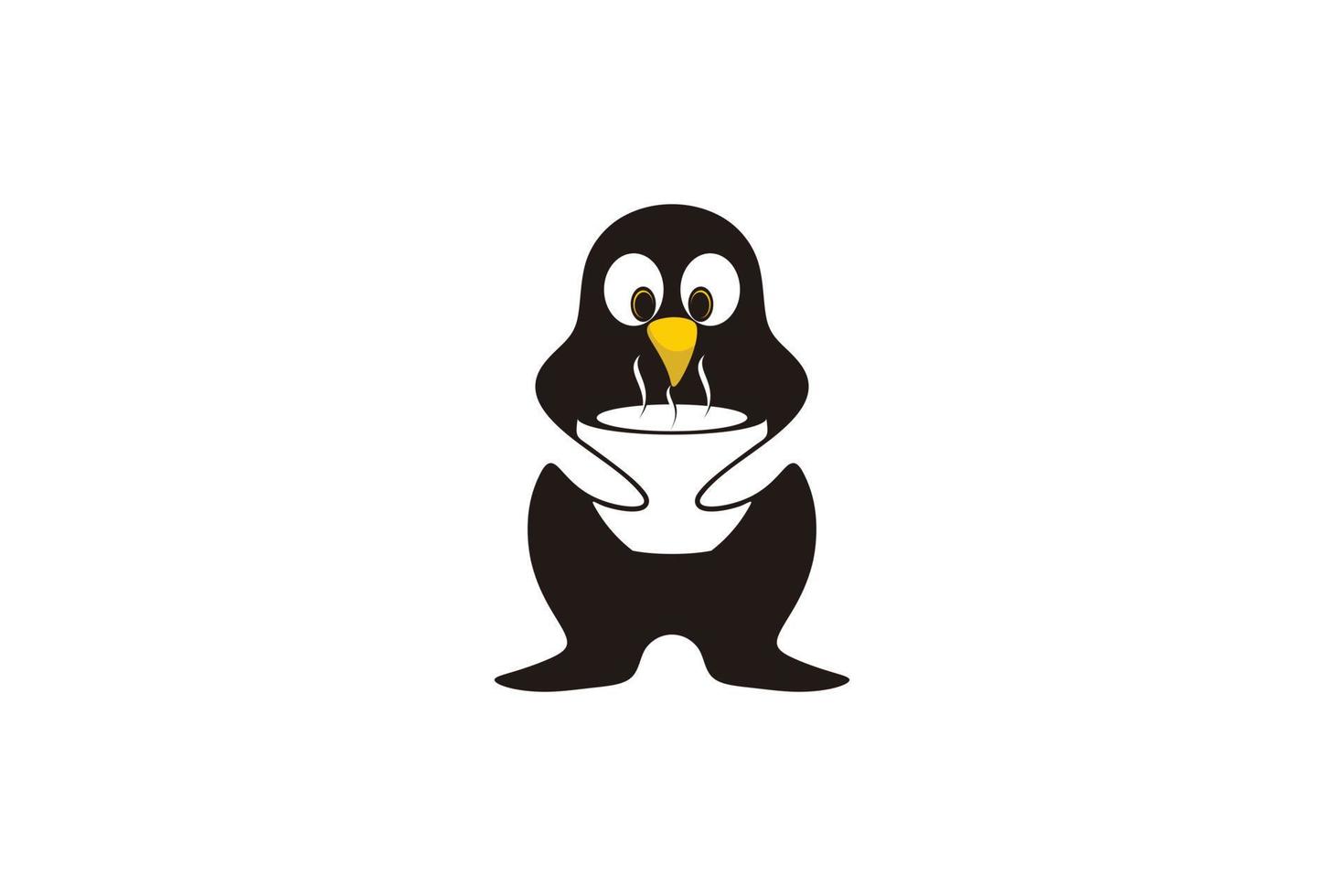pinguino logo design ispirazione vettore