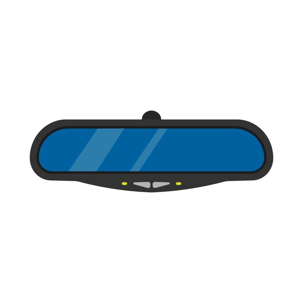 specchio auto automobile guidare vettore illustrazione. posteriore Visualizza auto trasporto isolato dietro a bicchiere strada. dentro telaio icona