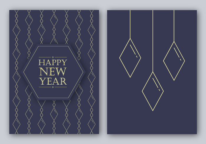 Felice Anno Nuovo Card Vector