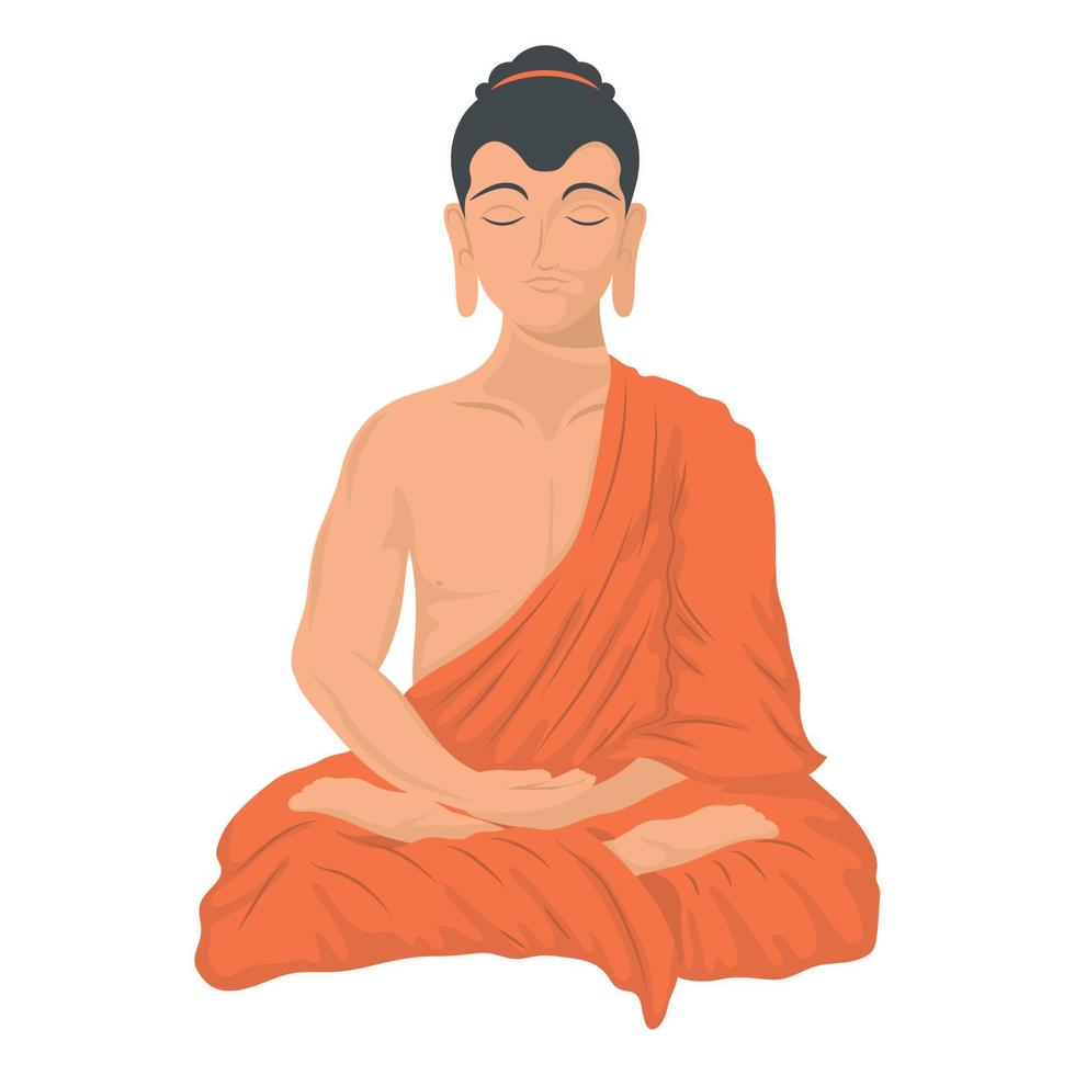 Tailandia Budda nel loto posizione vettore