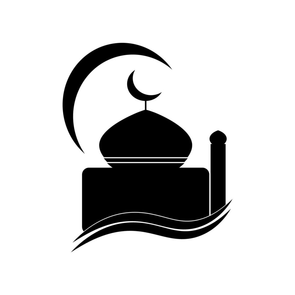 moschea icona ilustration vettore