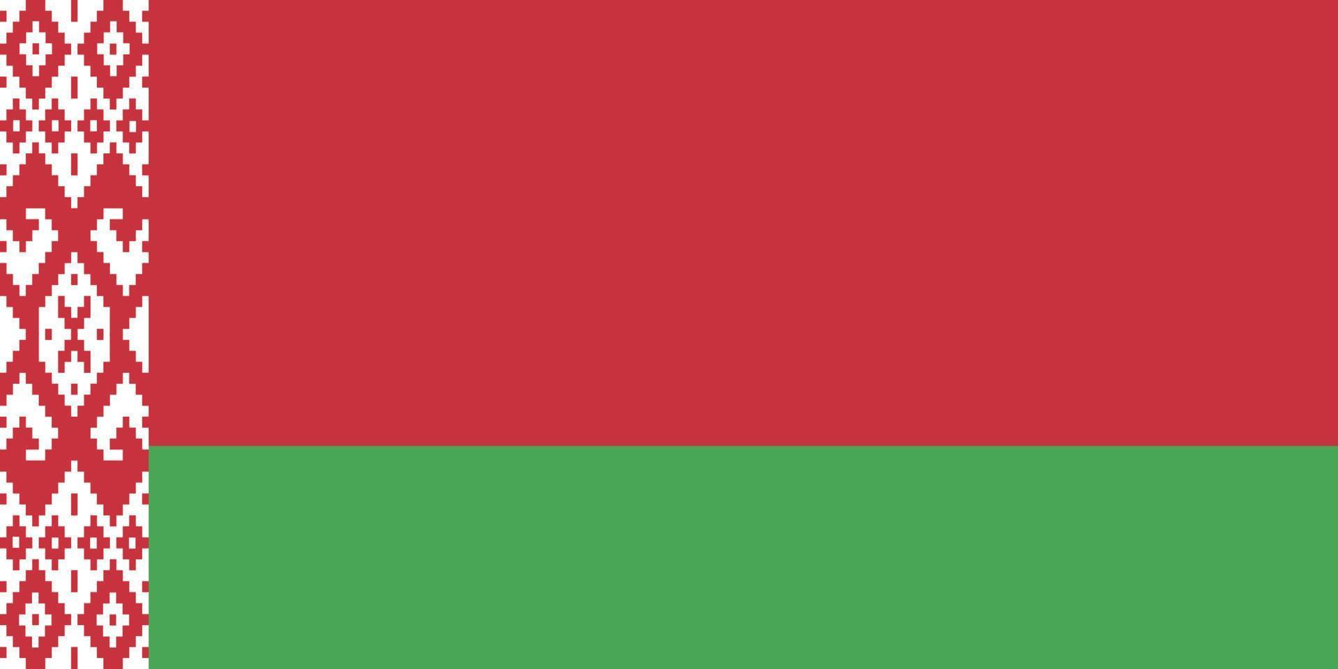 bandiera bielorussia vettore illustrazione simbolo nazionale nazione icona. la libertà nazione bandiera bielorussia indipendenza patriottismo celebrazione design governo internazionale ufficiale simbolico oggetto cultura