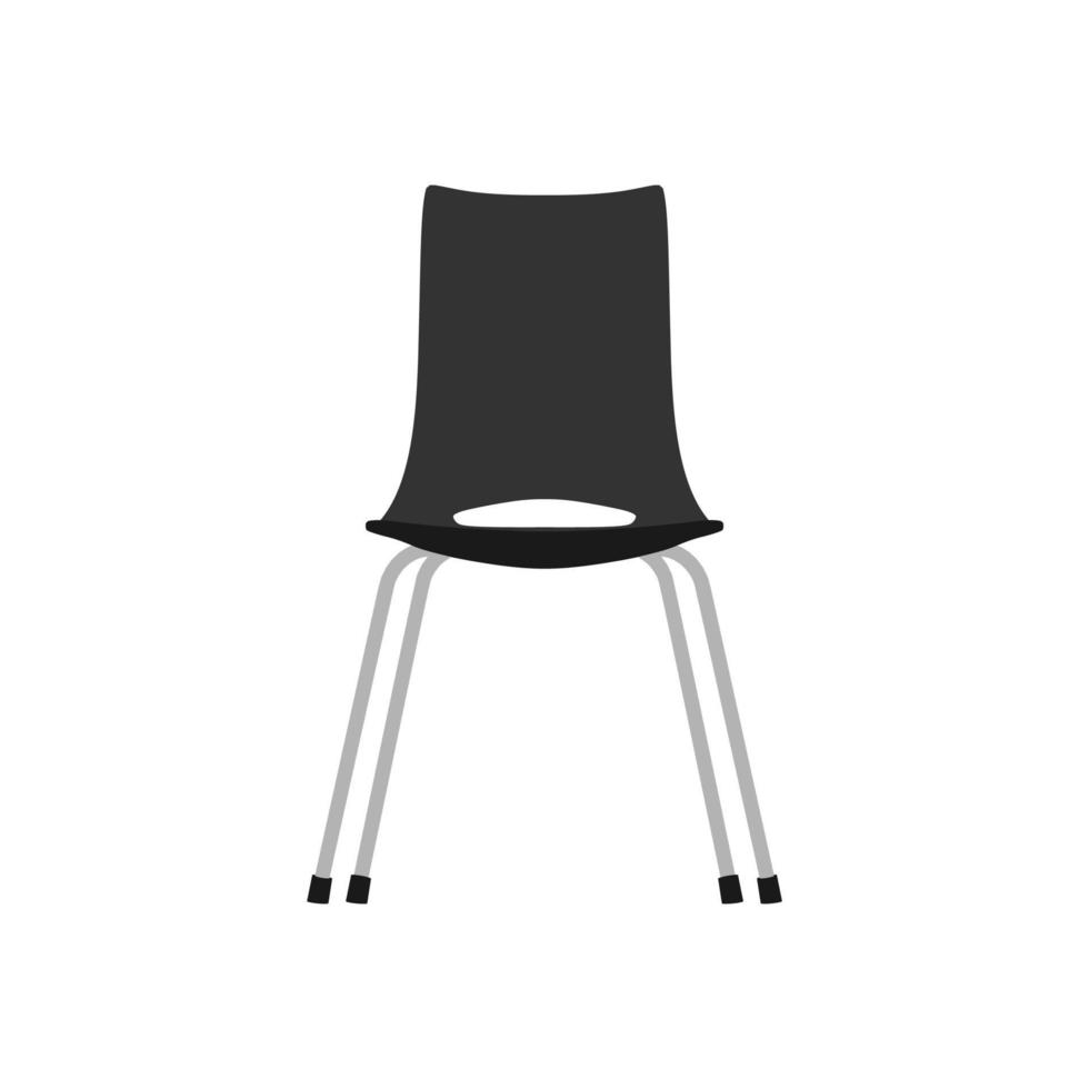 sedia nero davanti Visualizza di legno vettore icona. ufficio confortevole simbolo rilassamento mobilia attrezzatura