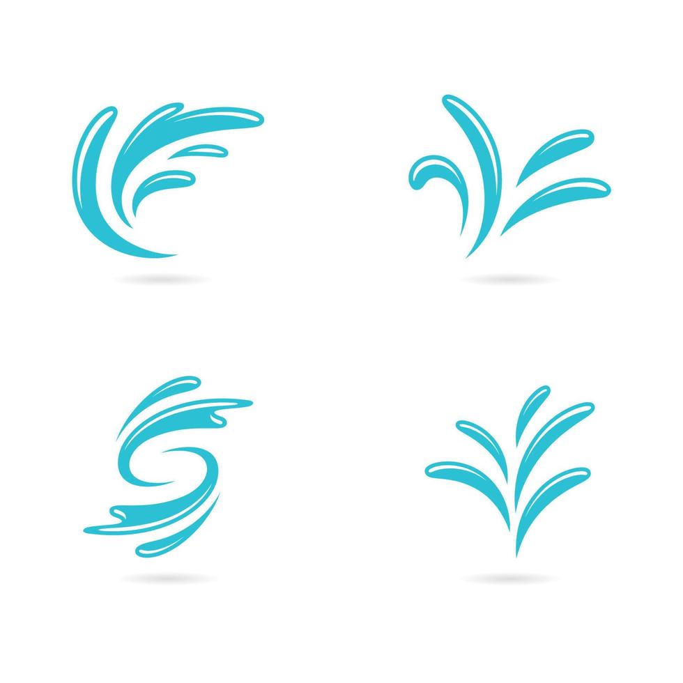 acqua spruzzo simbolo e icona logo modello vettore