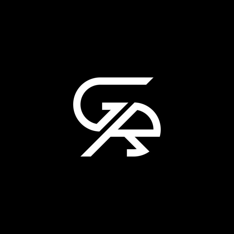 gr lettera logo creativo design con vettore grafico, gr semplice e moderno logo.
