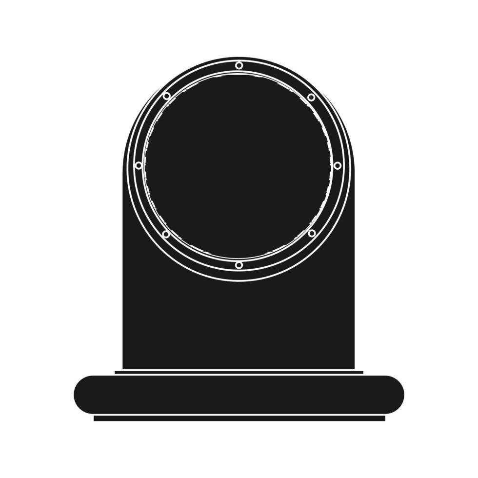aria sfogo vettore illustrazione icona condizionata solido nero. ventilazione attrezzatura condizionatore vento e fan sistema isolato bianca