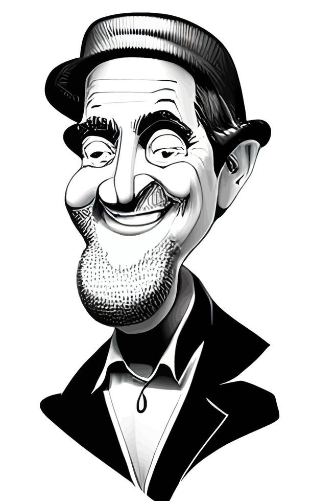 vecchio uomo caricatura comico ritratto vol. 1 vettore