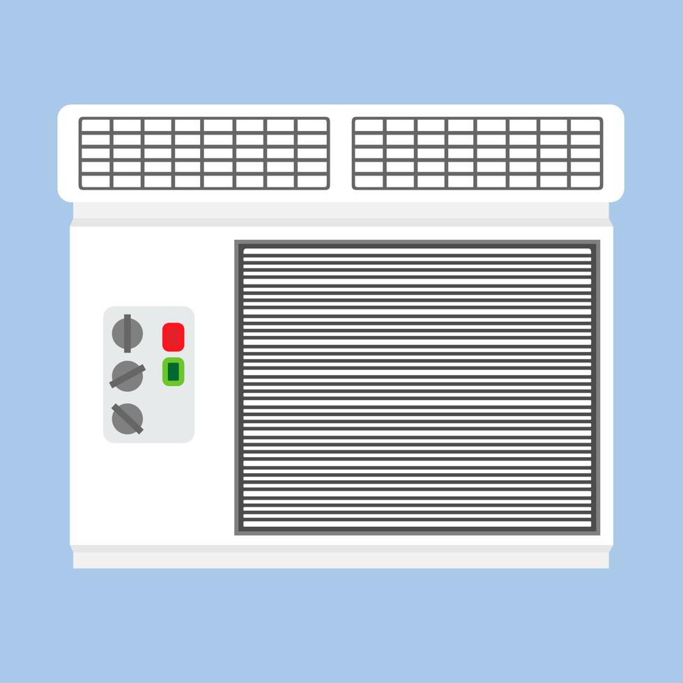 condizionatore aria raffreddamento energia tecnologia isolato bianca. comfort vettore temperatura clima sistema icona