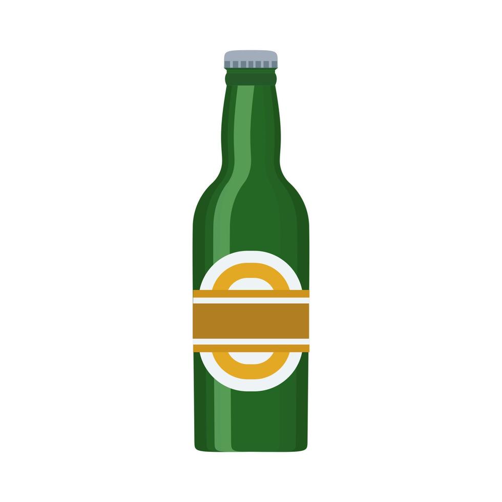 birra bottiglia alcool bar vettore icona. bevanda bevanda boccale bicchiere birra chiara birrificio. schiuma pub festa piatto cartone animato design