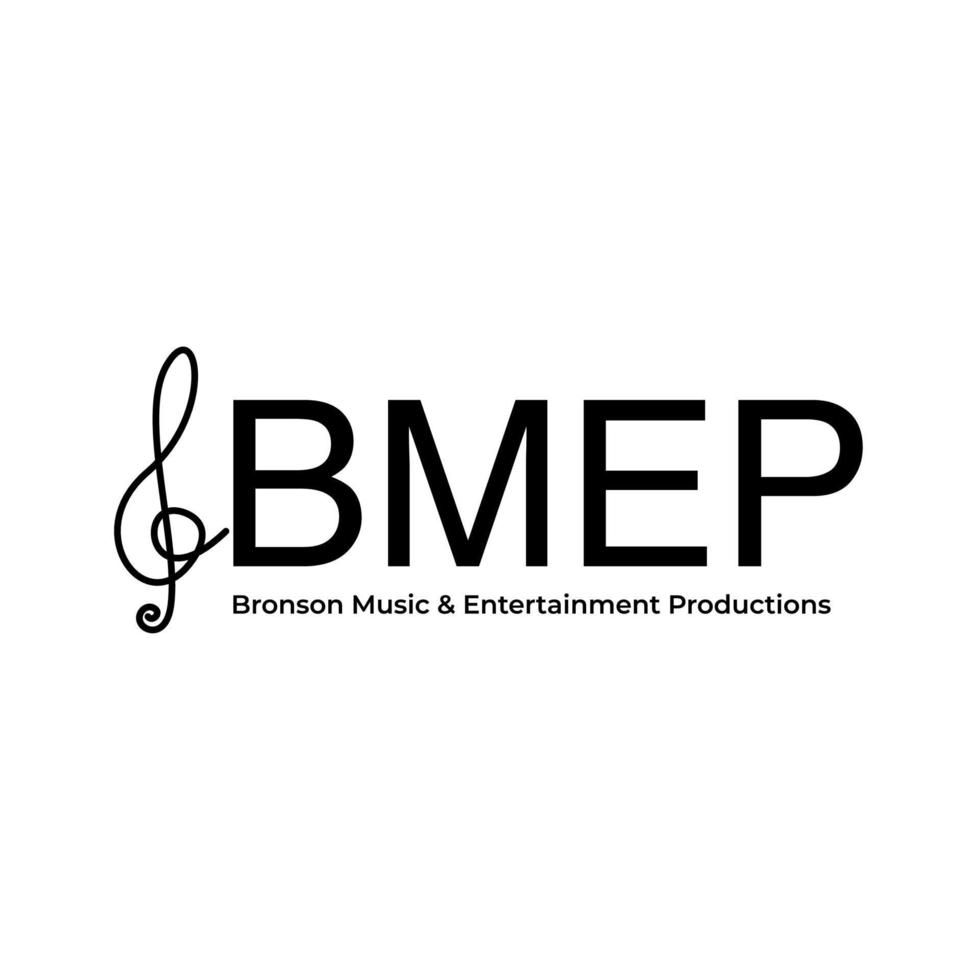 bemp logo musica con grassetto e minimalista stile Nota icona o musica diagramma vettore