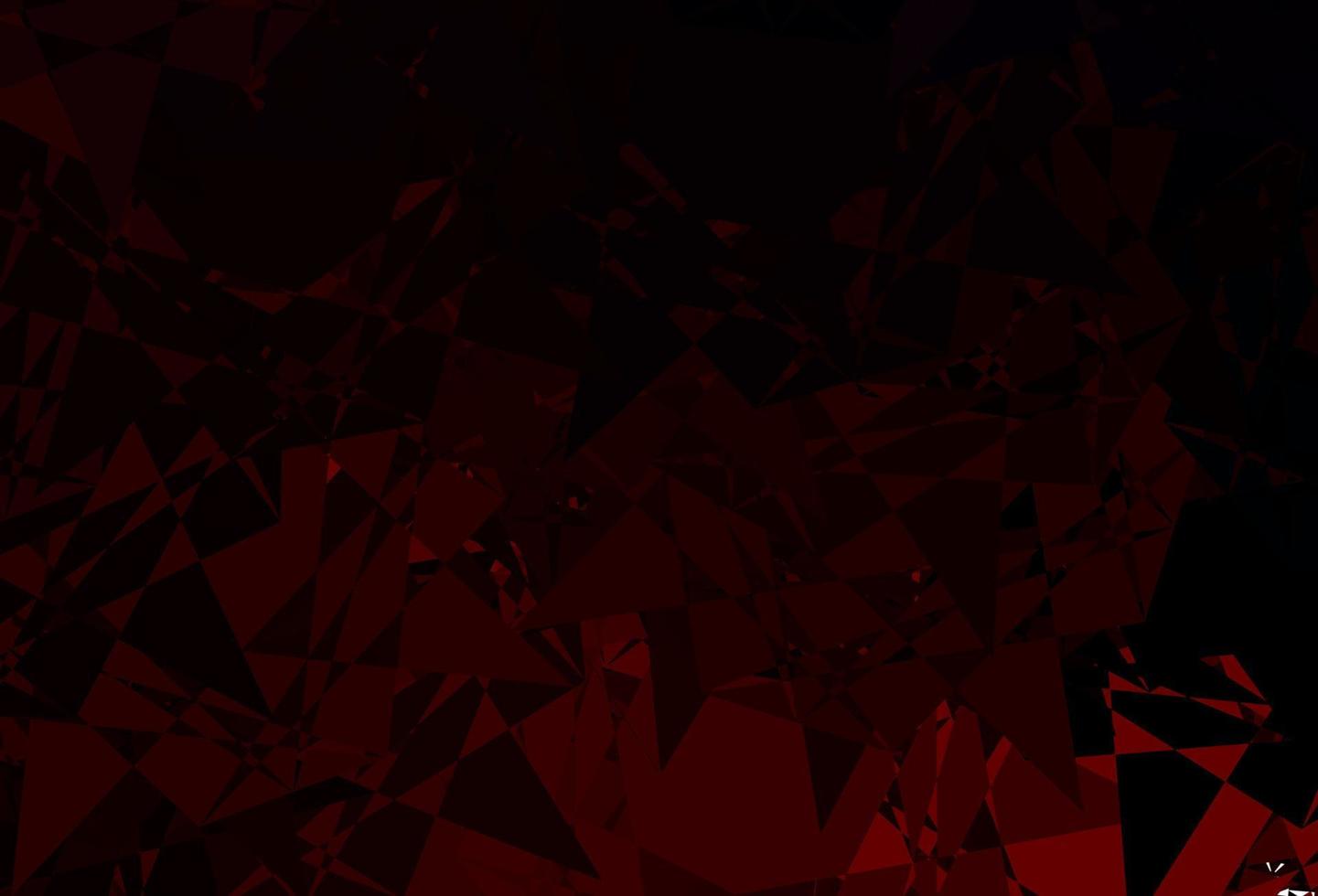 trama vettoriale rosso scuro con triangoli casuali.