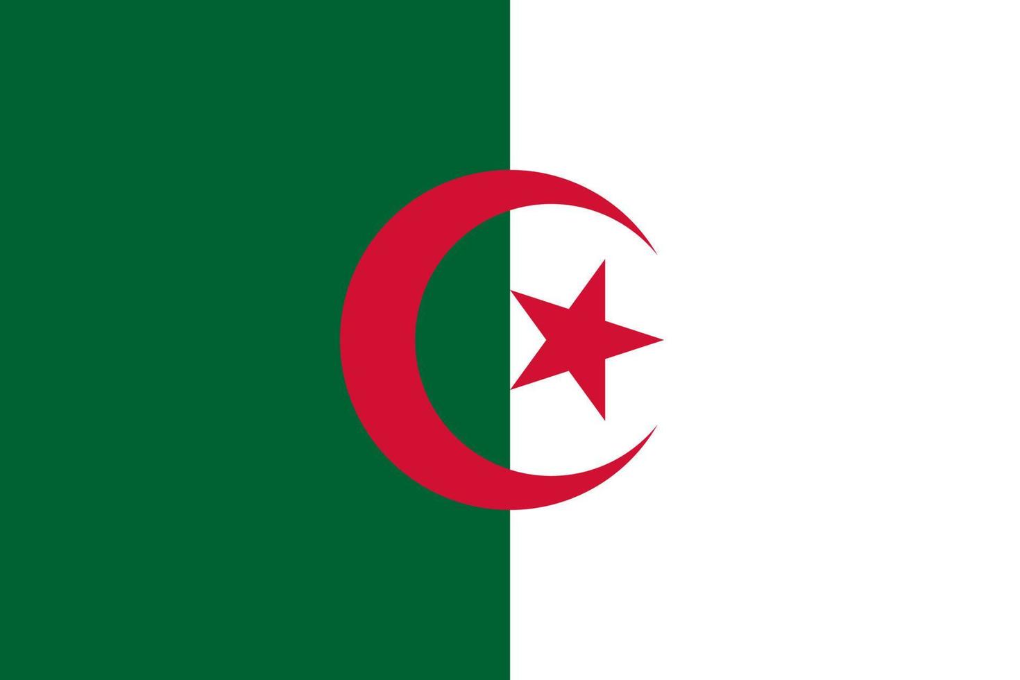 bandiera algeria vettore illustrazione simbolo nazionale nazione icona. la libertà nazione bandiera algeria indipendenza patriottismo celebrazione design governo internazionale ufficiale simbolico oggetto cultura