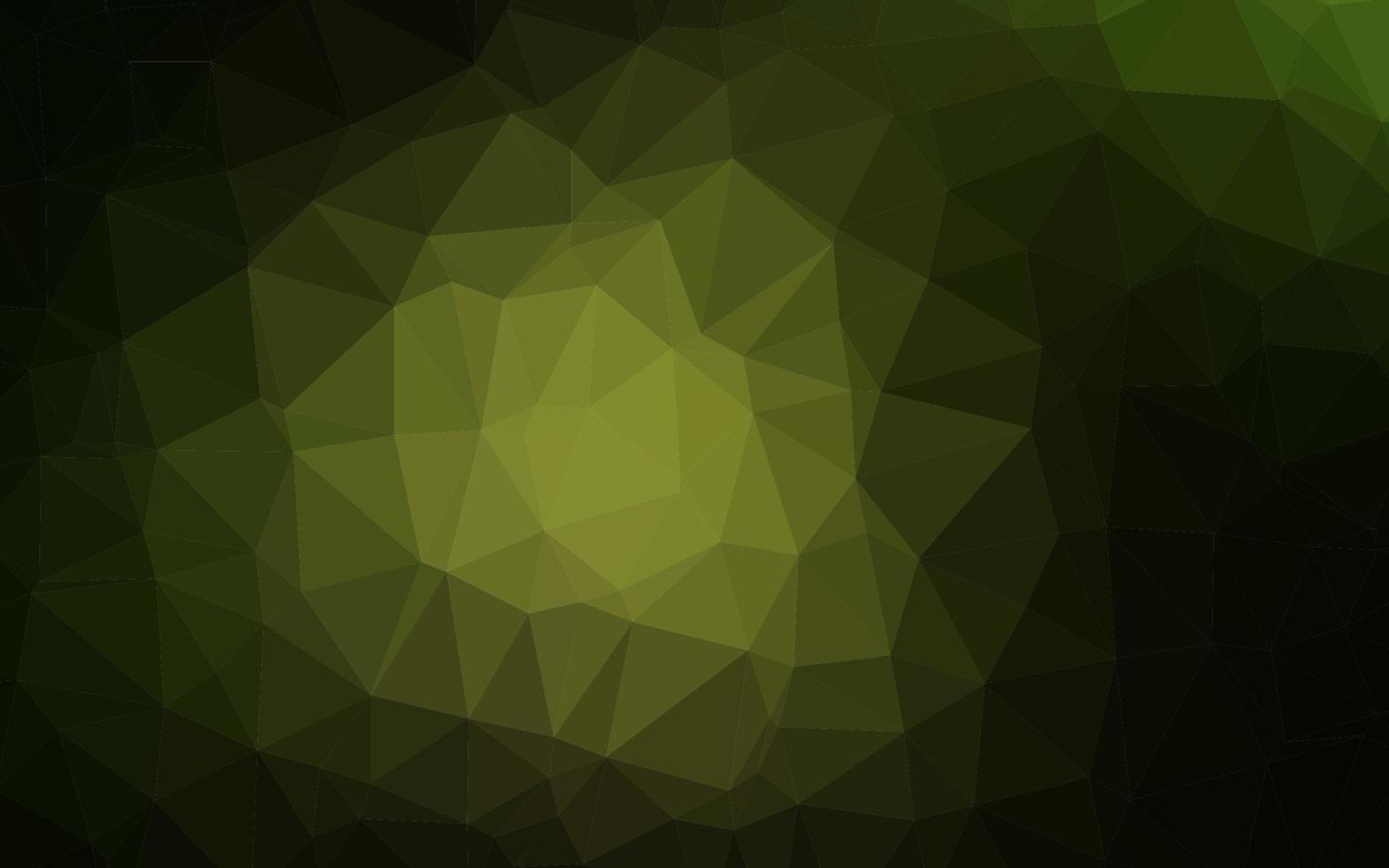 modello triangolo sfocato vettoriale verde scuro.
