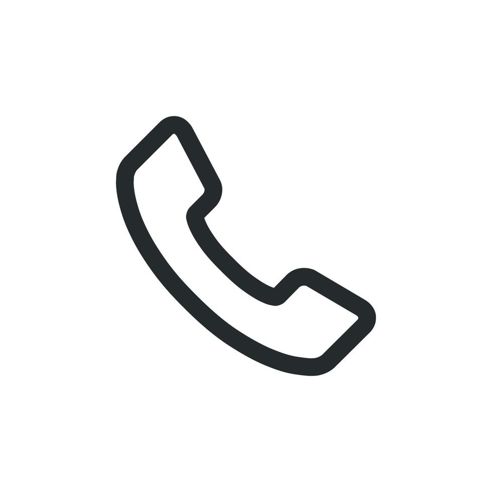 Telefono vettore simbolo chiamata icona comunicazione. connessione telefono cartello attività commerciale contatto piatto illustrazione. supporto Telefono icona isolato bianca concetto. cliente servizio elemento conversazione Messaggio icona