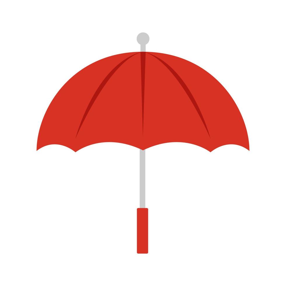 pioggia ombrello tempo metereologico protezione vettore illustrazione icona parasole. maniglia ombrello nero Aperto simbolo isolato bianca oggetto. accessorio proteggere pioggia moda concetto icona. elemento personale sicuro