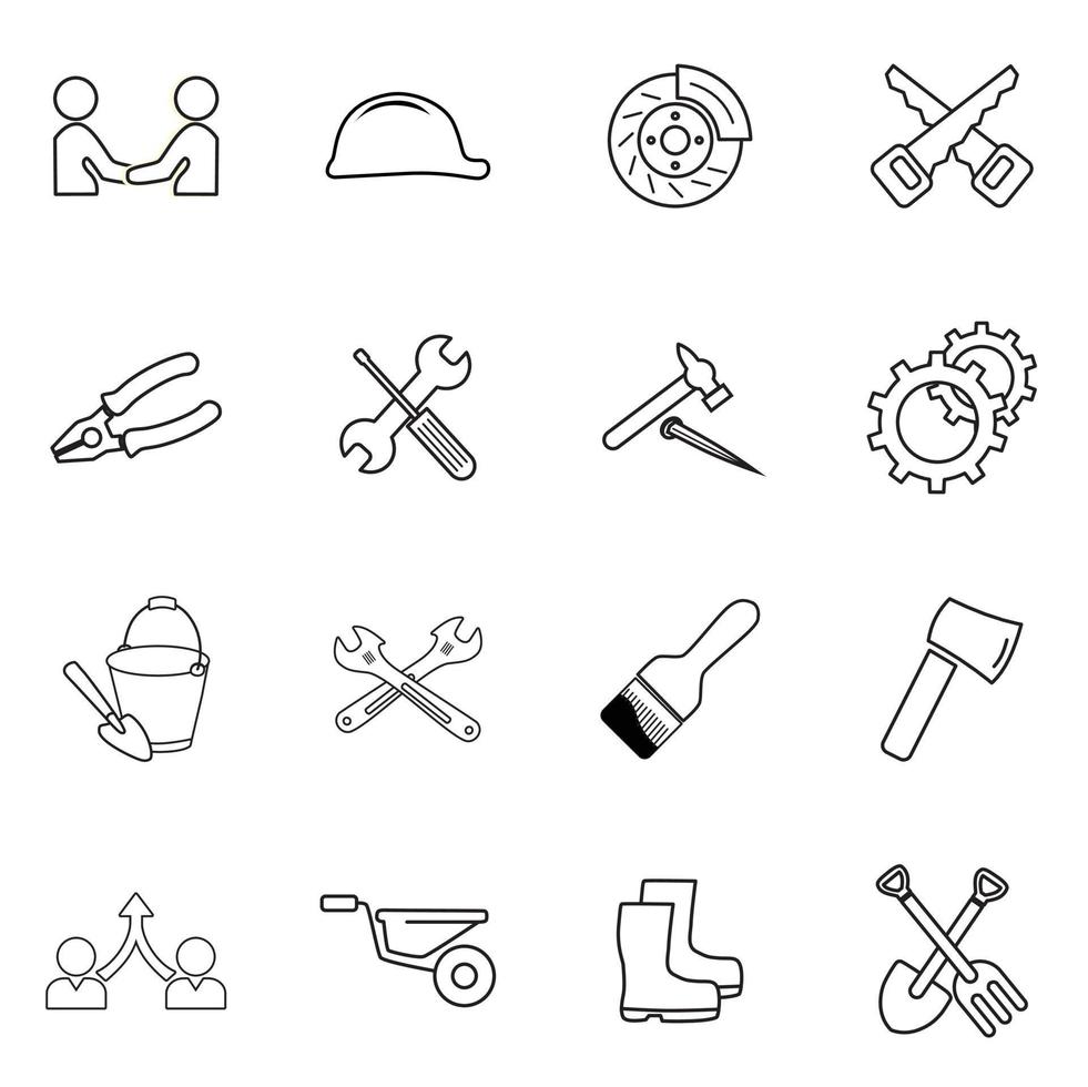 icona simbolo utensili modificabile vettore